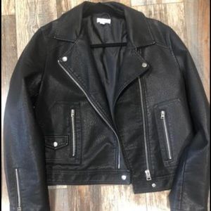 Topshop moto leather jacket